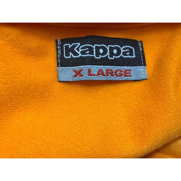 Kappa Track Jacket Mens XL Orange Blue Full Zip Polyester Pockets Logo Athletic - Picture 3 of 8